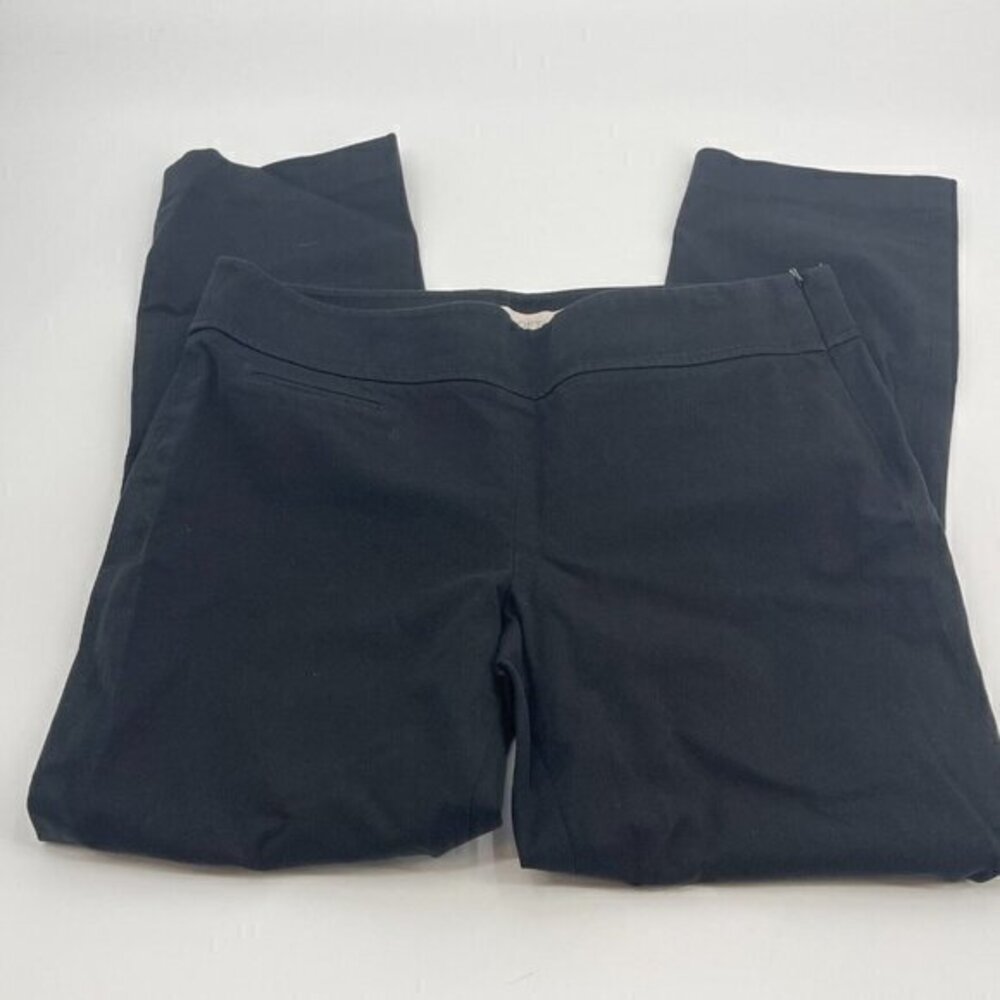 LOFT Pants 10 Womens Black Kate Fit Casual Career Professional Business Zipper